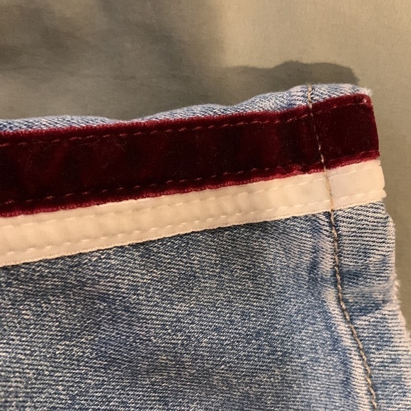 Joe’s High Rise Skinny Ankle. Style: “The Charlie”. Maroon&White Side Stripe/W25 - Picture 9 of 11